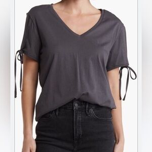 NWOT Allsaints Tie Sleeve Tee